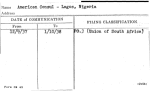 American Consul - Lagos, Nigeria
