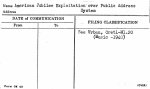 American Jubilee Exploitation over Public Address System