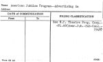 American Jubilee Program--Advertising in