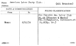 American Labor Party Club- (All Branches)