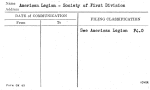 American Legion - Society of First Division