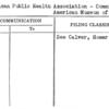 American Public Health Association - Committee on American Museum of Hygiene