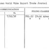 American World Wide Export Trade Journal