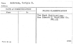 Anderson, Carlyle E.