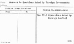 Answers to Questions Asked by Foreign Governments