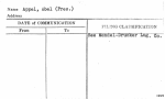 Appel, Abel (Pres.)