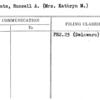 Applegate, Russell A. (Mrs. Kathryn M.)