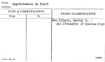 Appointments in Staff