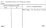 Appropriations for Previous Fairs