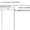 Approval of Contract Architects