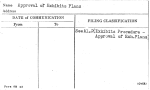 Approval of Exhibits Plans