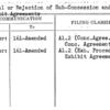 Approval or Rejection of Sub-Concession and Sub-Exhibit Agreements