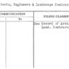 Architects, Engineers & Landscape Contracts, Record of