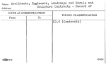 Architects, Engineers, Landscape and Murals and Sculptors Contracts - Record of