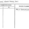 Arenson, Albert Press, Inc.