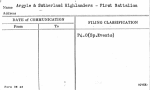 Argyle & Sutherland Highlanders - First Battalion