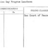 Armistice Day Program Luncheon