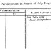 Army Participation in Fourth of July Program
