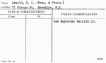 Arnold, D.C. (Pres. & Treas.)