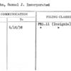 Aronsohn, Samuel J. Incorporated