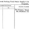 Arrowbrook Parking Field Water Supply & Sewage Disposal.