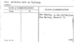 Articles Left in Uniforms