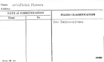 Artificial Flowers