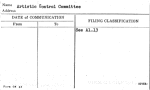 Artistic Control Committee