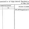 (The) Association of High School Teachers of Speech of New York