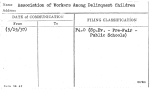 Association of Workers Among Delinquent Children