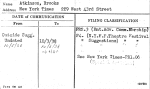 Atkinson, Brooks