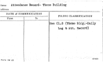 Attendance Record- Theme Building