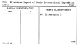Attendance Report of Paris International Exposition 1937