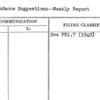 Attendance Suggestions--Weekly Report