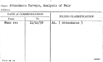 Attendance Surveys, Analysis of Fair