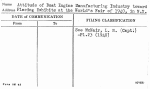 Attitude of Boat Engine Manufacturing Industry toward Placing Exhibits at the World's Fair of 1940, in N.Y.