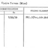 Aubin, Claire Teresa (Miss)