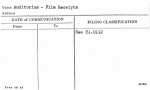 Auditorium - Film Receipts