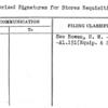 Authorized Signatures for Stores Requisitions