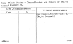 Balkan States - Chancellories and Chiefs of Staffs