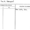 Barry, Tom F. (Manager)