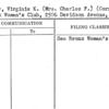 Barry, Virginia K. (Mrs. Charles F.) (Corres. Sec'y)