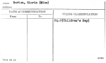 Barton, Gloria (Miss)