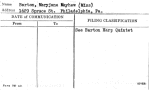 Barton, Maryjane Mayhew (Miss)