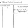 Becker, William Studios Incorporated