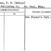 Beckman, F.W. (Editor)