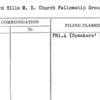 Bedford Hills M.E. Church Fellowship Group
