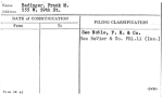 Bedinger, Frank M.