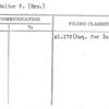 Beer, Walter F. (Mrs.)