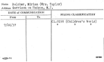 Belcher, Miriam (Mrs. Taylor)